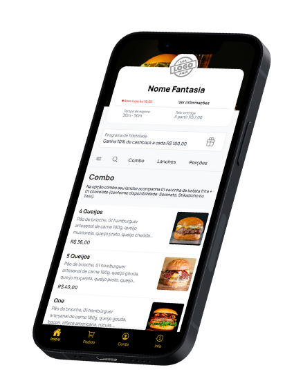 Cardápio Digital Premium e personalizável para restaurantes, com marketing e fidelidade
